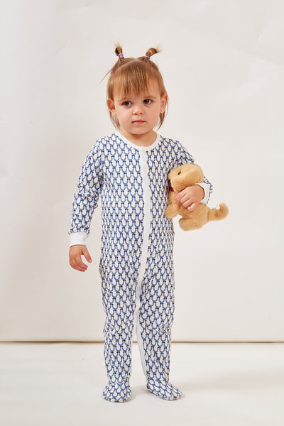 CASEY INFANT PAJAMA SUIT LUCKY BLUE