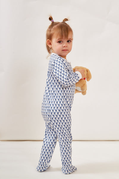 CASEY INFANT PAJAMA SUIT LUCKY BLUE