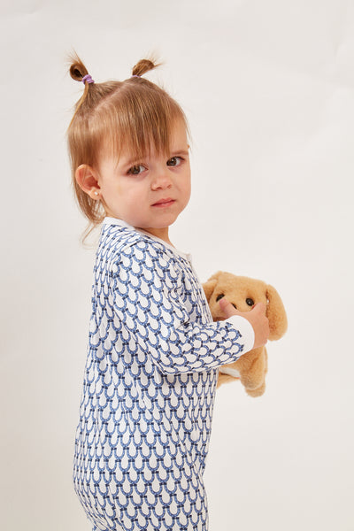 CASEY INFANT PAJAMA SUIT LUCKY BLUE