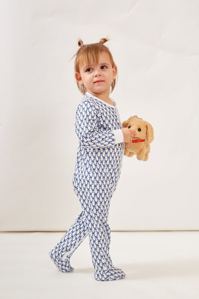 CASEY INFANT PAJAMA SUIT LUCKY BLUE
