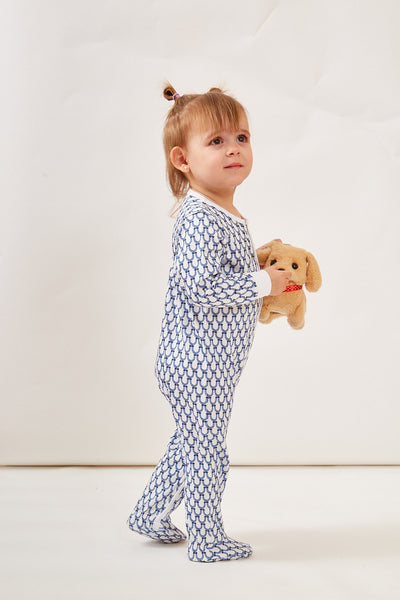 CASEY INFANT PAJAMA SUIT LUCKY BLUE