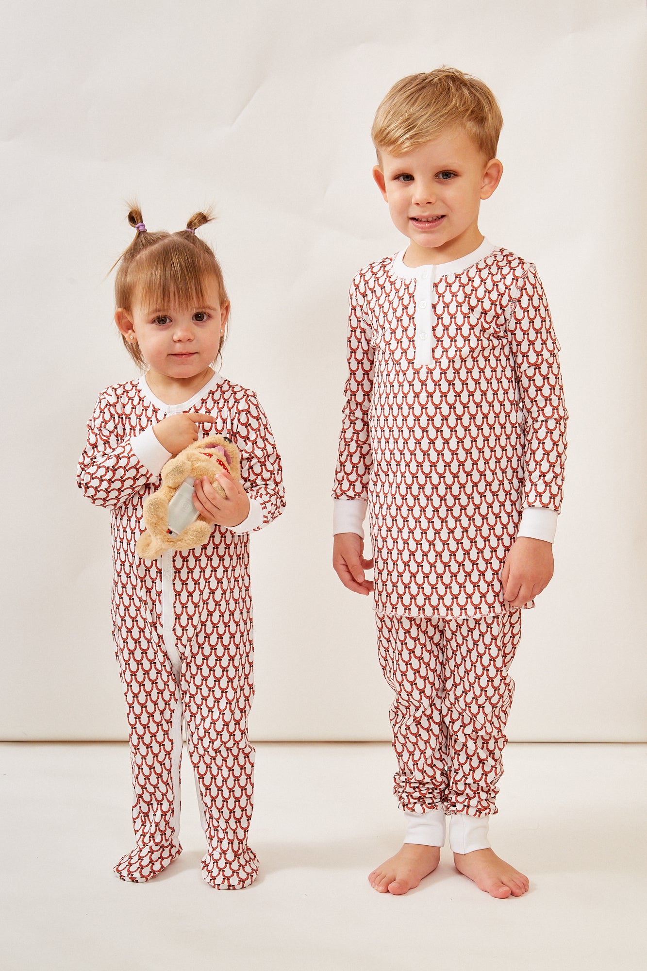 CASEY INFANT PAJAMA SUIT LUCKY CORAL