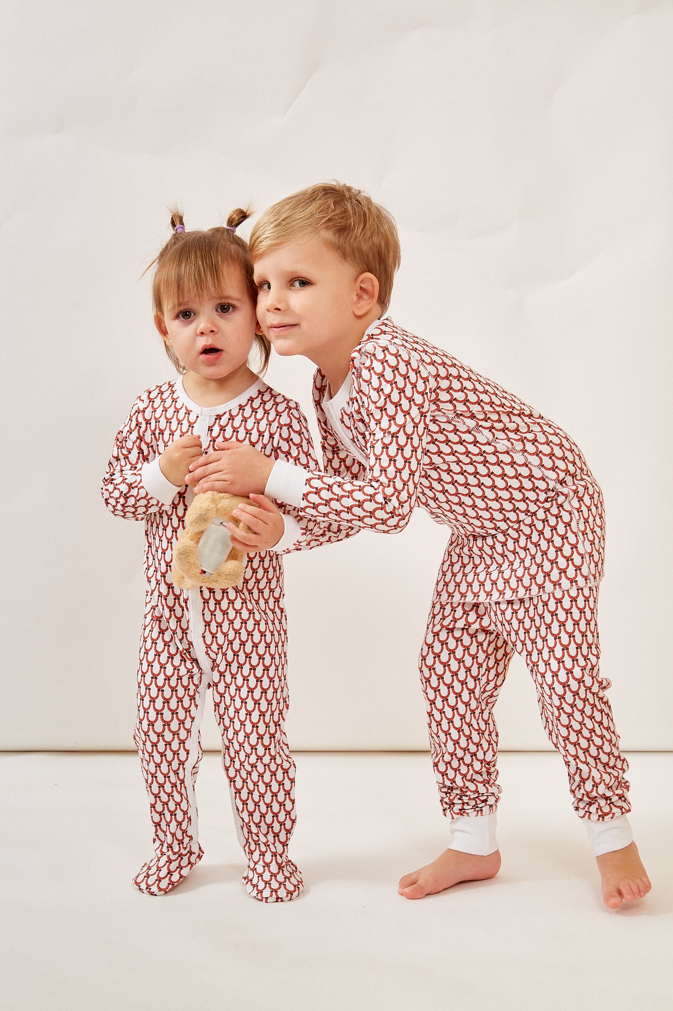 CASEY INFANT PAJAMA SUIT LUCKY CORAL