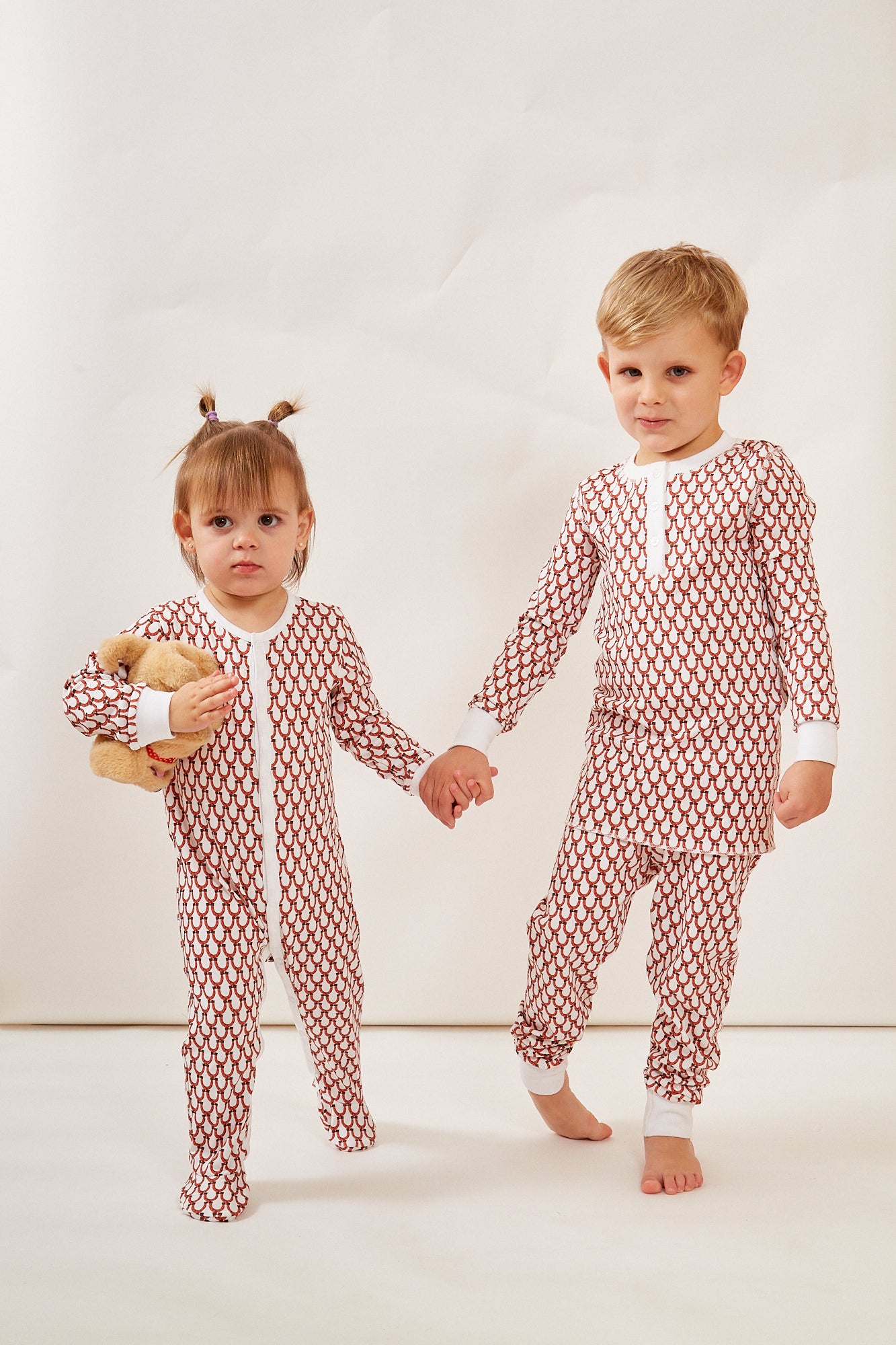 CASEY INFANT PAJAMA SUIT LUCKY CORAL
