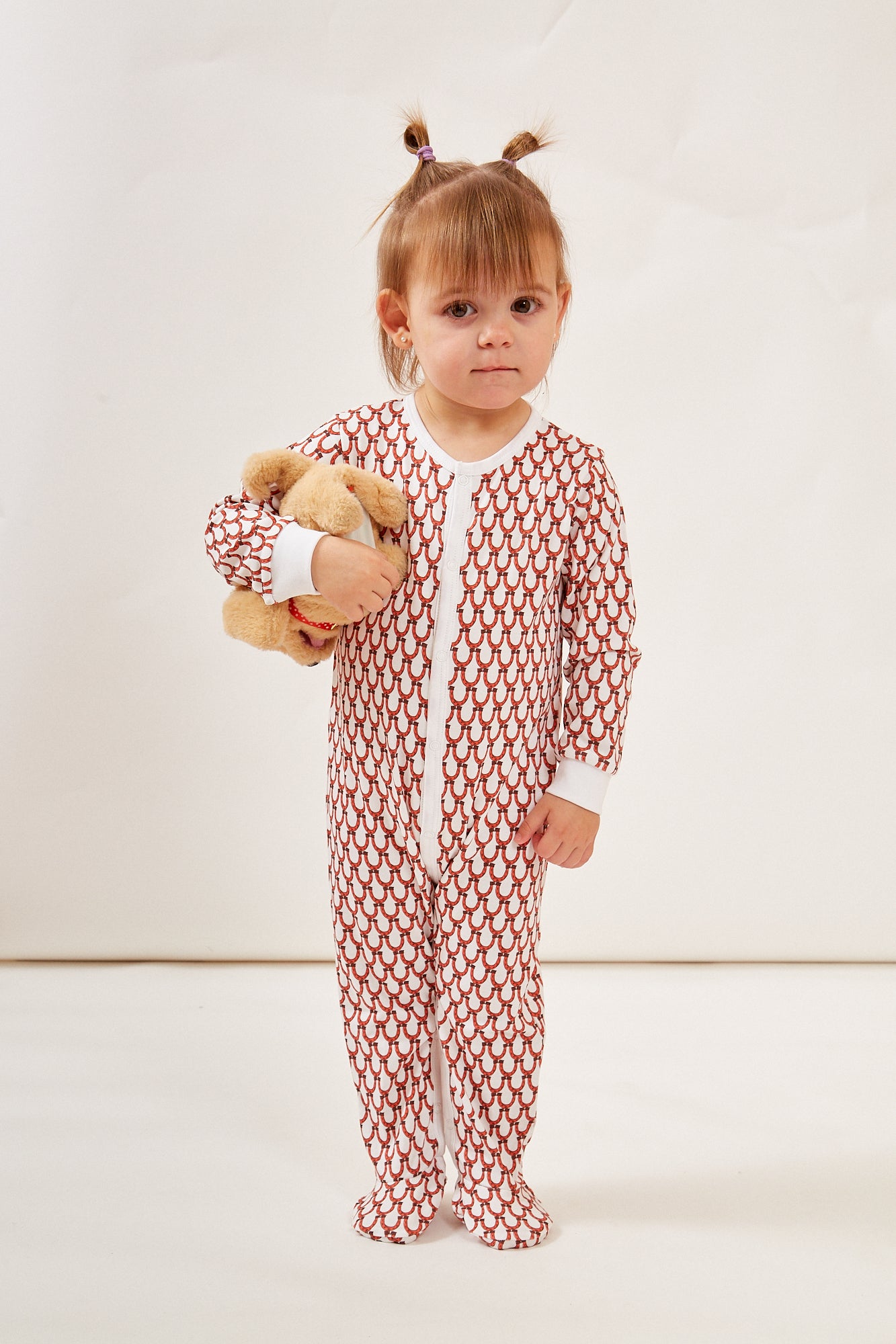 CASEY INFANT PAJAMA SUIT LUCKY CORAL