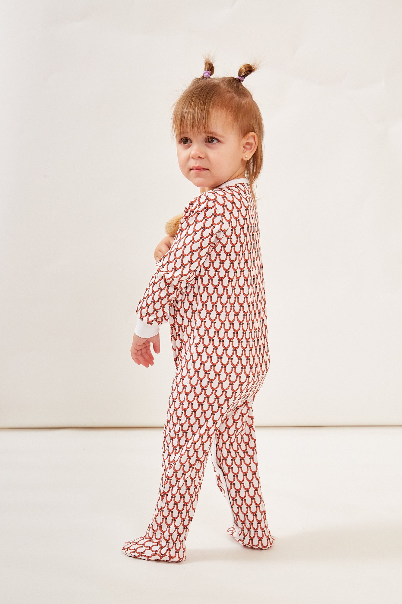 CASEY INFANT PAJAMA SUIT LUCKY CORAL
