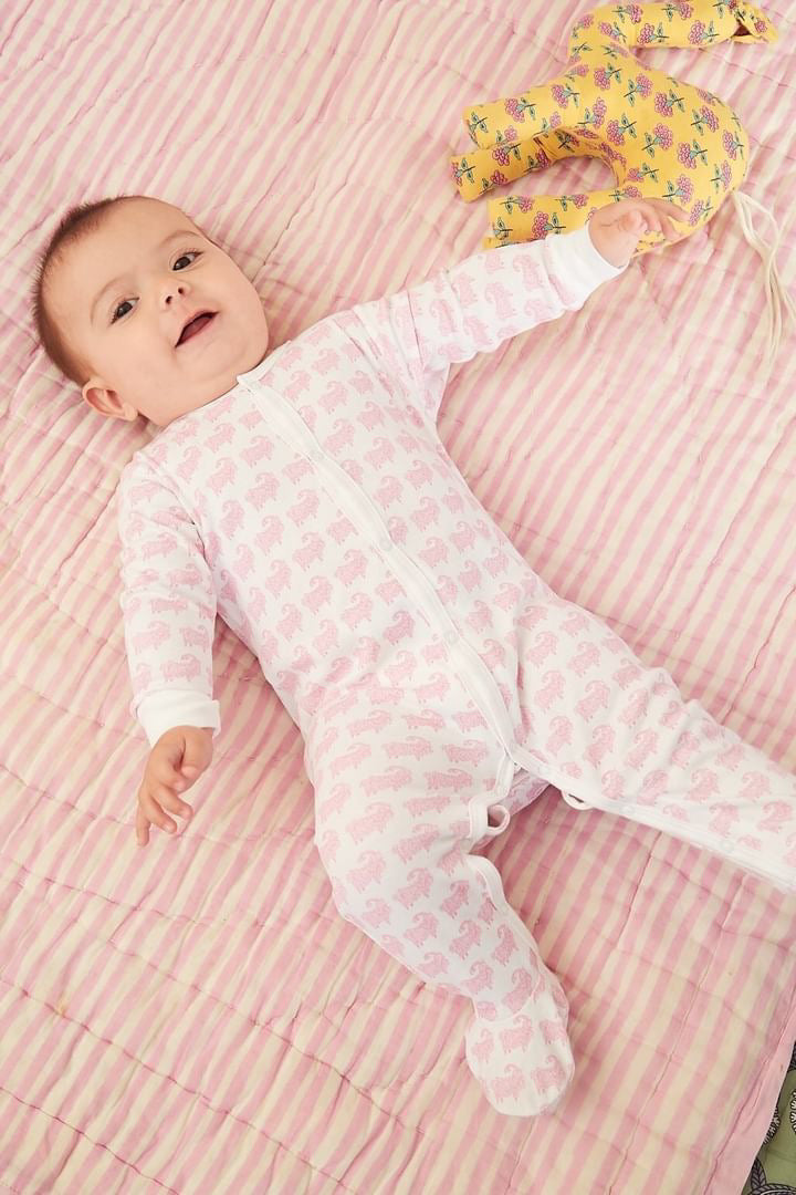 CASEY INFANT PAJAMA SUIT  KASH  BABY PINK