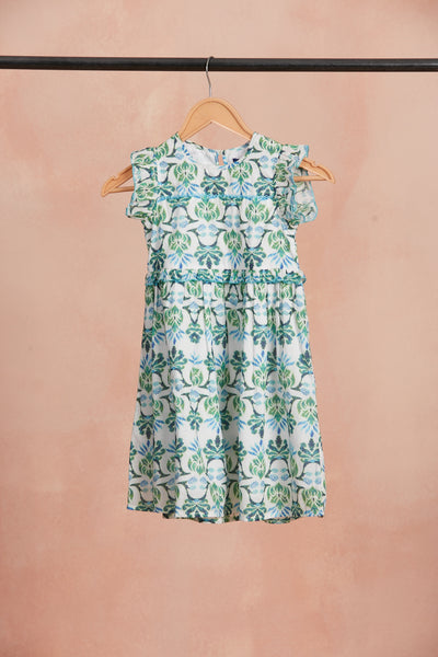 NICOLE GIRLS DRESS TERESINIA GREEN