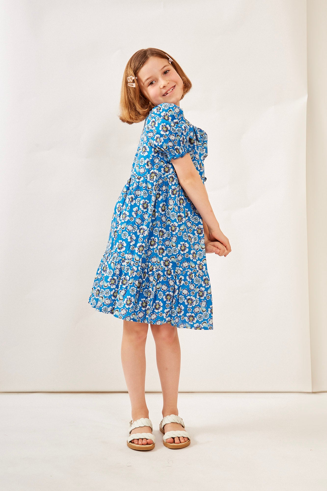 COLUMBUS GIRLS DRESS HANIA BLUE