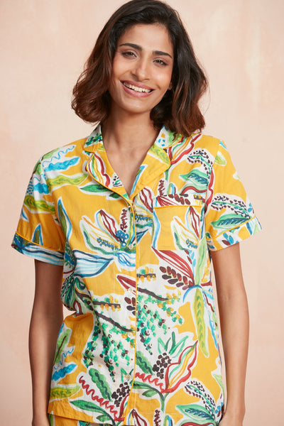 AUDREY SHORT PAJAMA SET OLINDA ORANGE