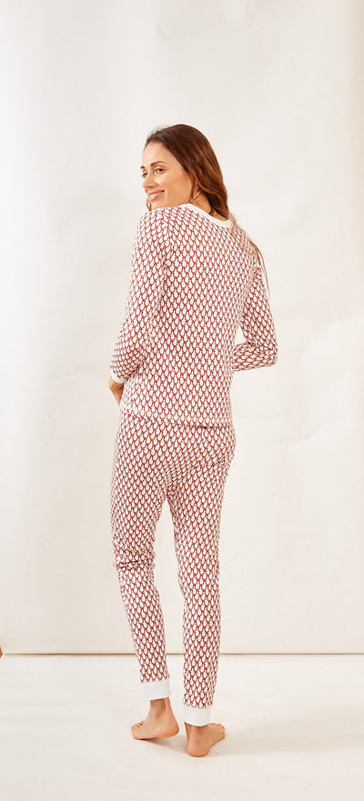 PIPPA WOMEN'S PAJAMA SET LUCKY CORAL