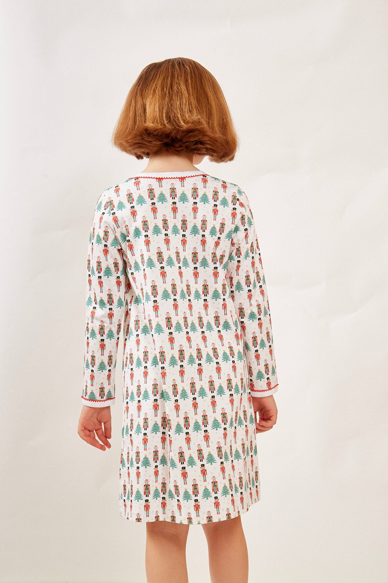 PENNY GIRL'S LOUNGE DRESS NUTCRACKER HOLLY