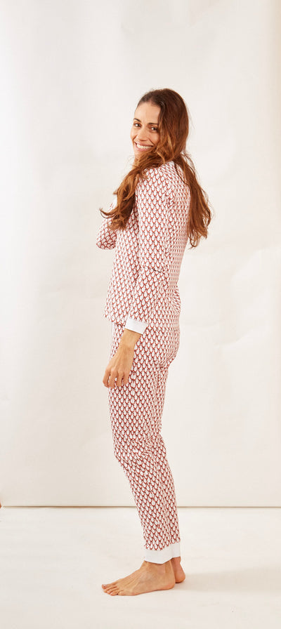 PIPPA WOMEN'S PAJAMA SET LUCKY CORAL