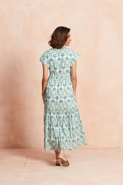 MUMI MIDI DRESS TERESINIA GREEN