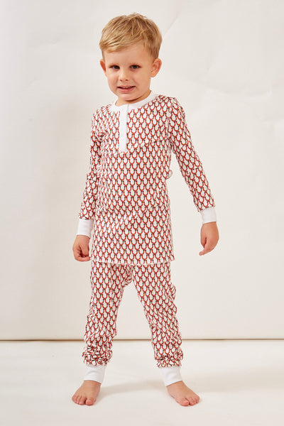 CAMERON KIDS PAJAMA SET LUCKY CORAL