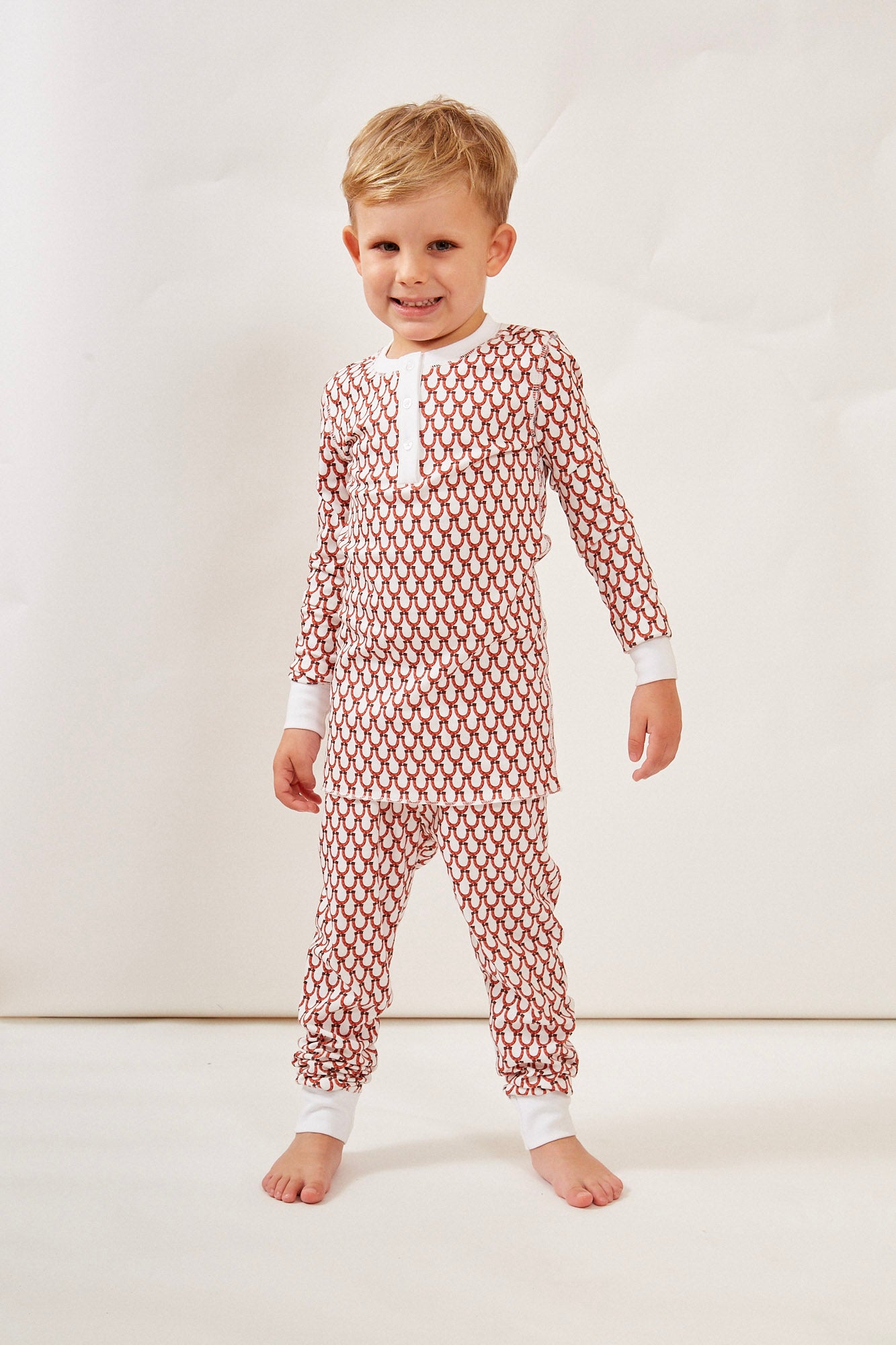 CAMERON KIDS PAJAMA SET LUCKY CORAL