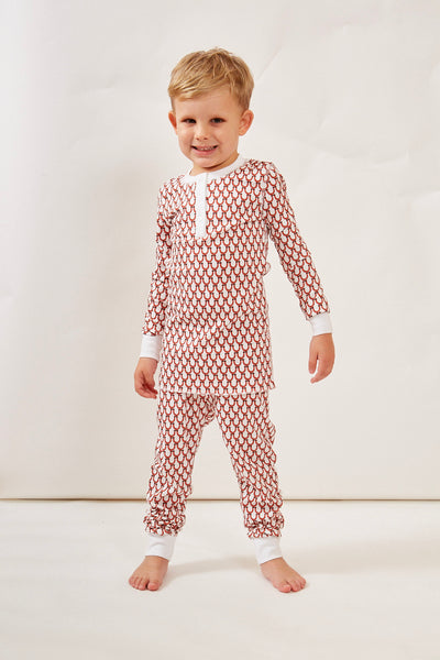 CAMERON KIDS PAJAMA SET LUCKY CORAL