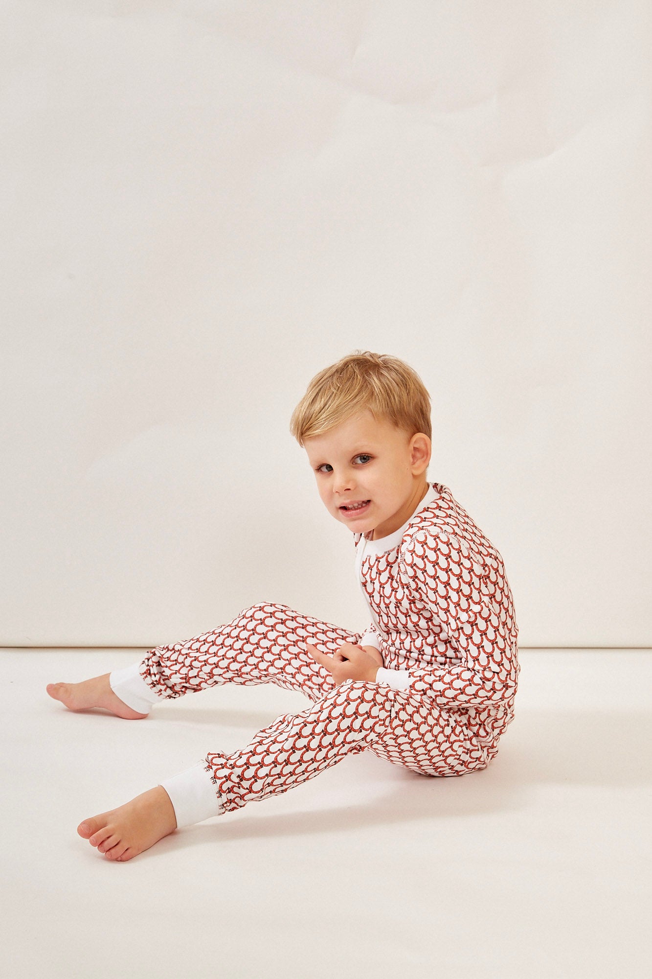 CAMERON KIDS PAJAMA SET LUCKY CORAL
