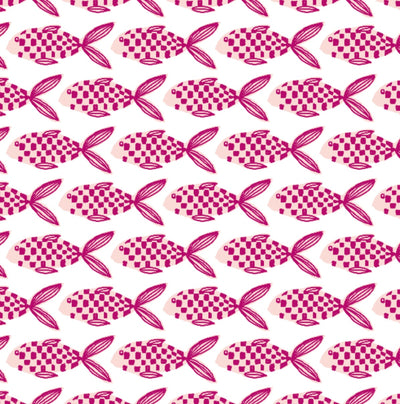 LOUISE GIRL'S LOUNGE DRESS FISH PINK