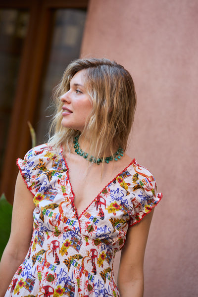 HILDA MIDI DRESS CARNAVAL RED