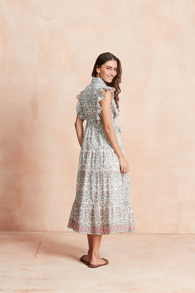 ERNESTINE MAXI DRESS BLUMENAU PINK