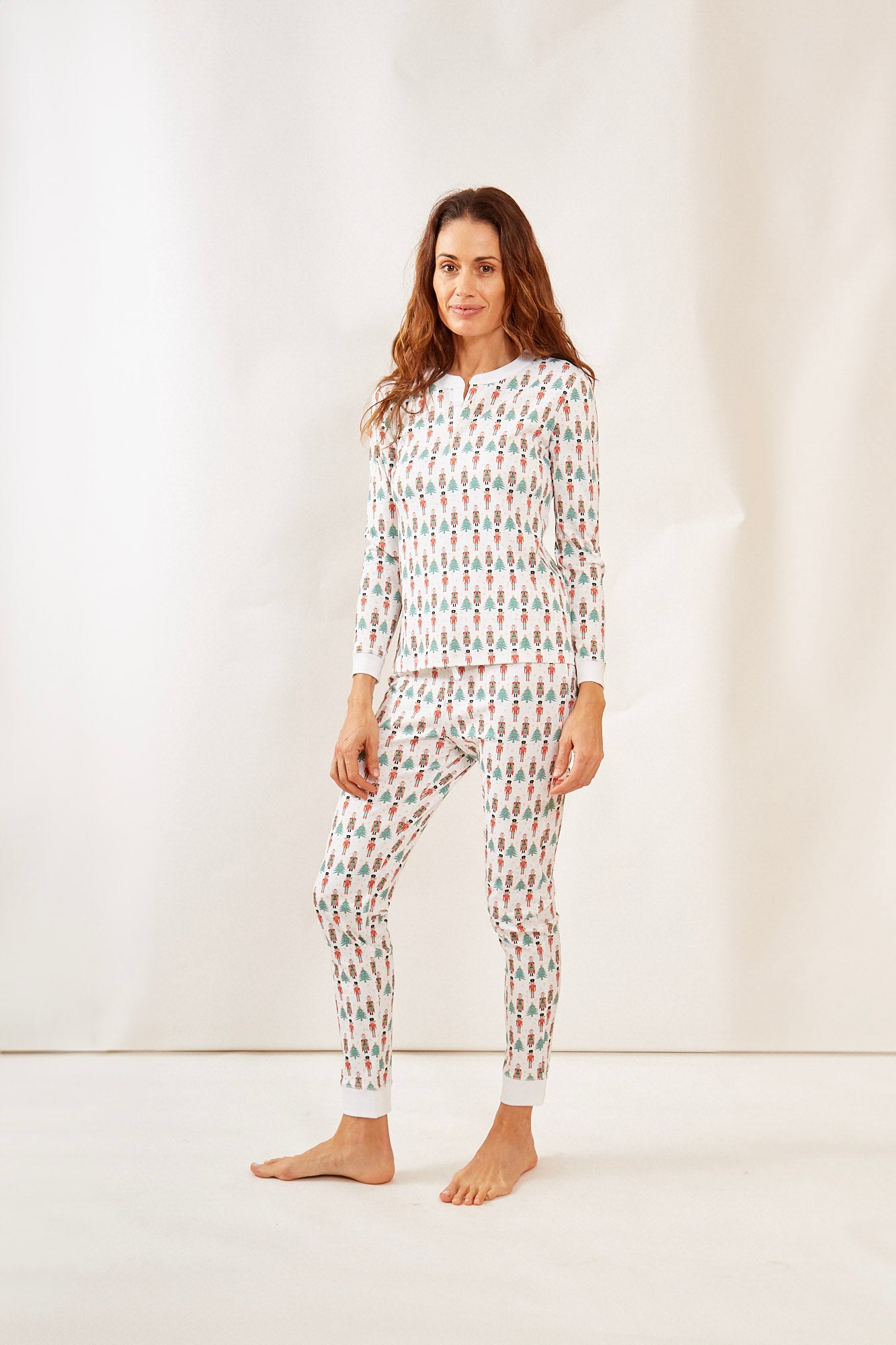 PIPPA WOMEN'S PAJAMA SET NUTCRACKER HOLLY