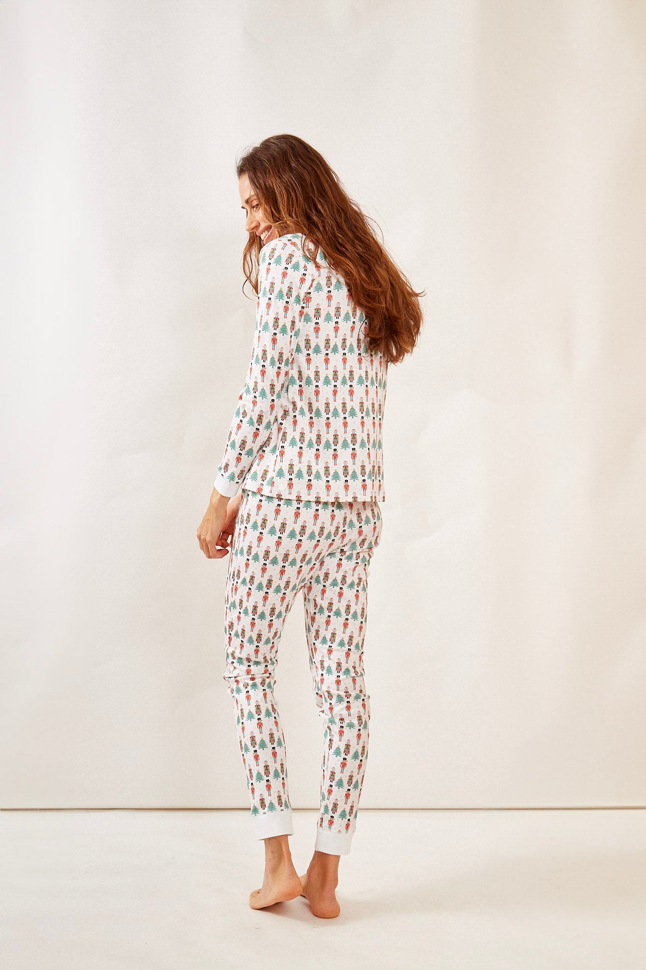 PIPPA WOMEN'S PAJAMA SET NUTCRACKER HOLLY