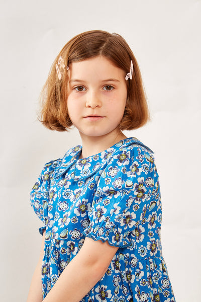 COLUMBUS GIRLS DRESS HANIA BLUE