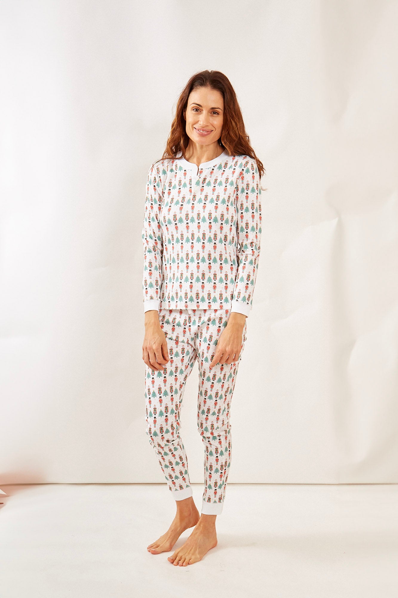 PIPPA WOMEN'S PAJAMA SET NUTCRACKER HOLLY