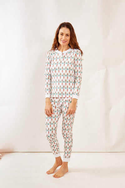 PIPPA WOMEN'S PAJAMA SET NUTCRACKER HOLLY