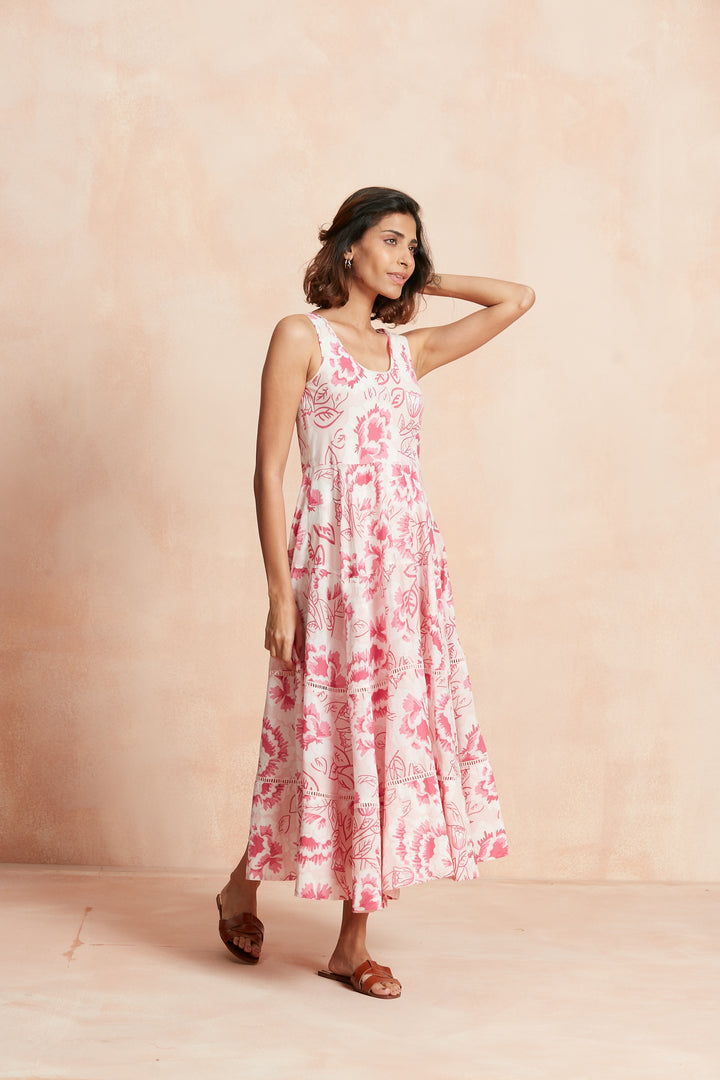 CAIRO MAXI DRESS VITTORIA PINK – Ros-Garden