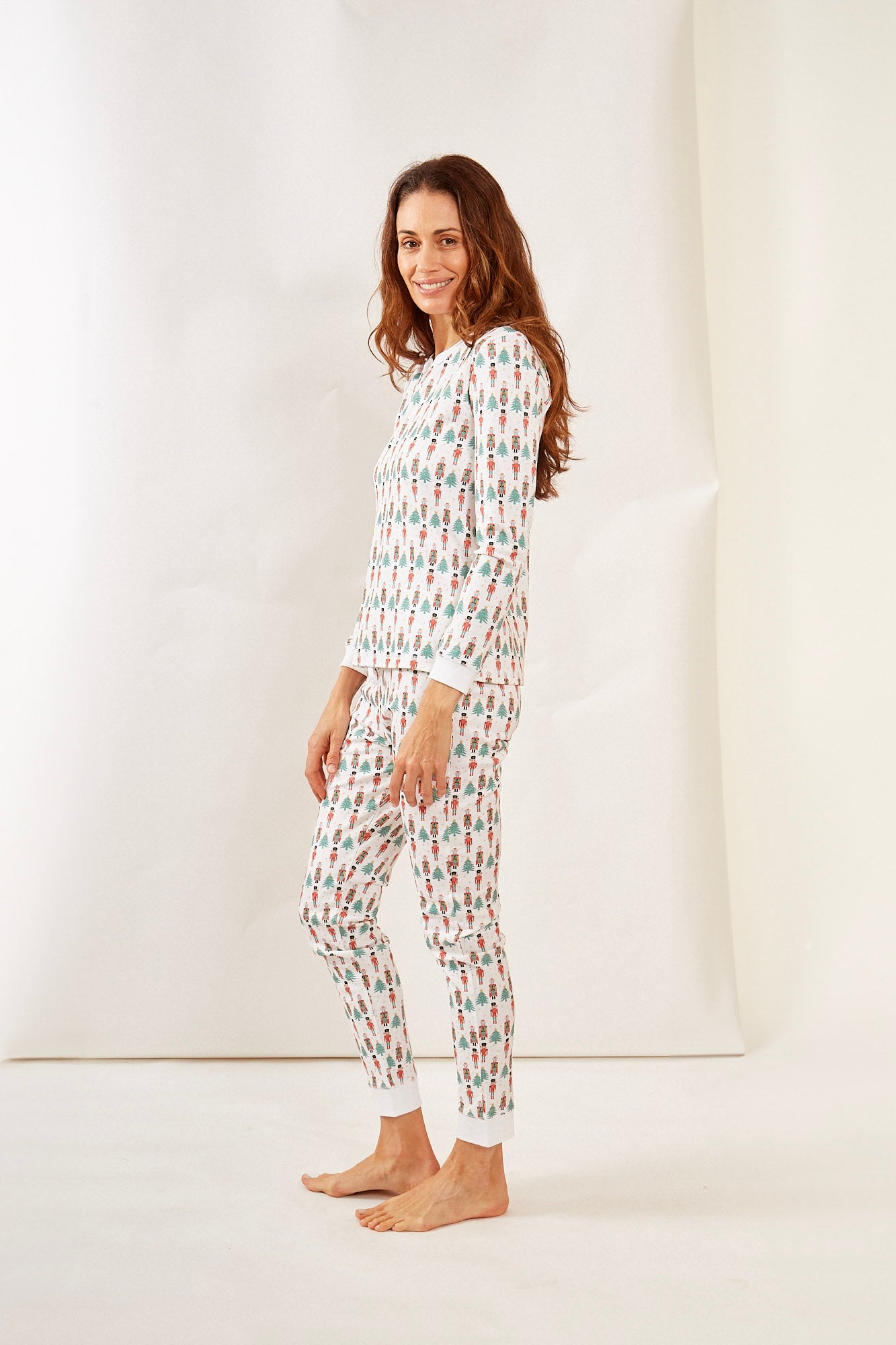 PIPPA WOMEN'S PAJAMA SET NUTCRACKER HOLLY