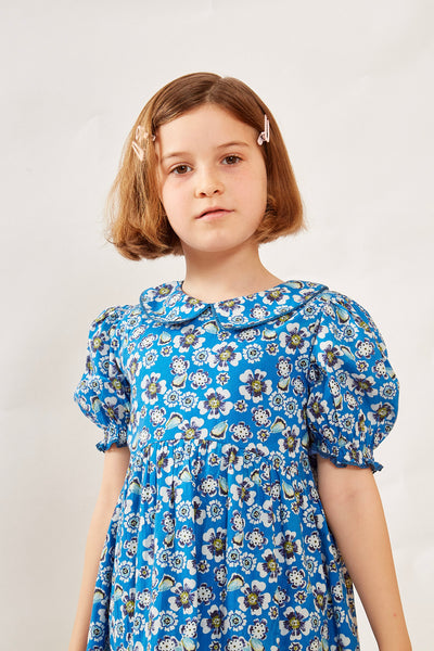 COLUMBUS GIRLS DRESS HANIA BLUE
