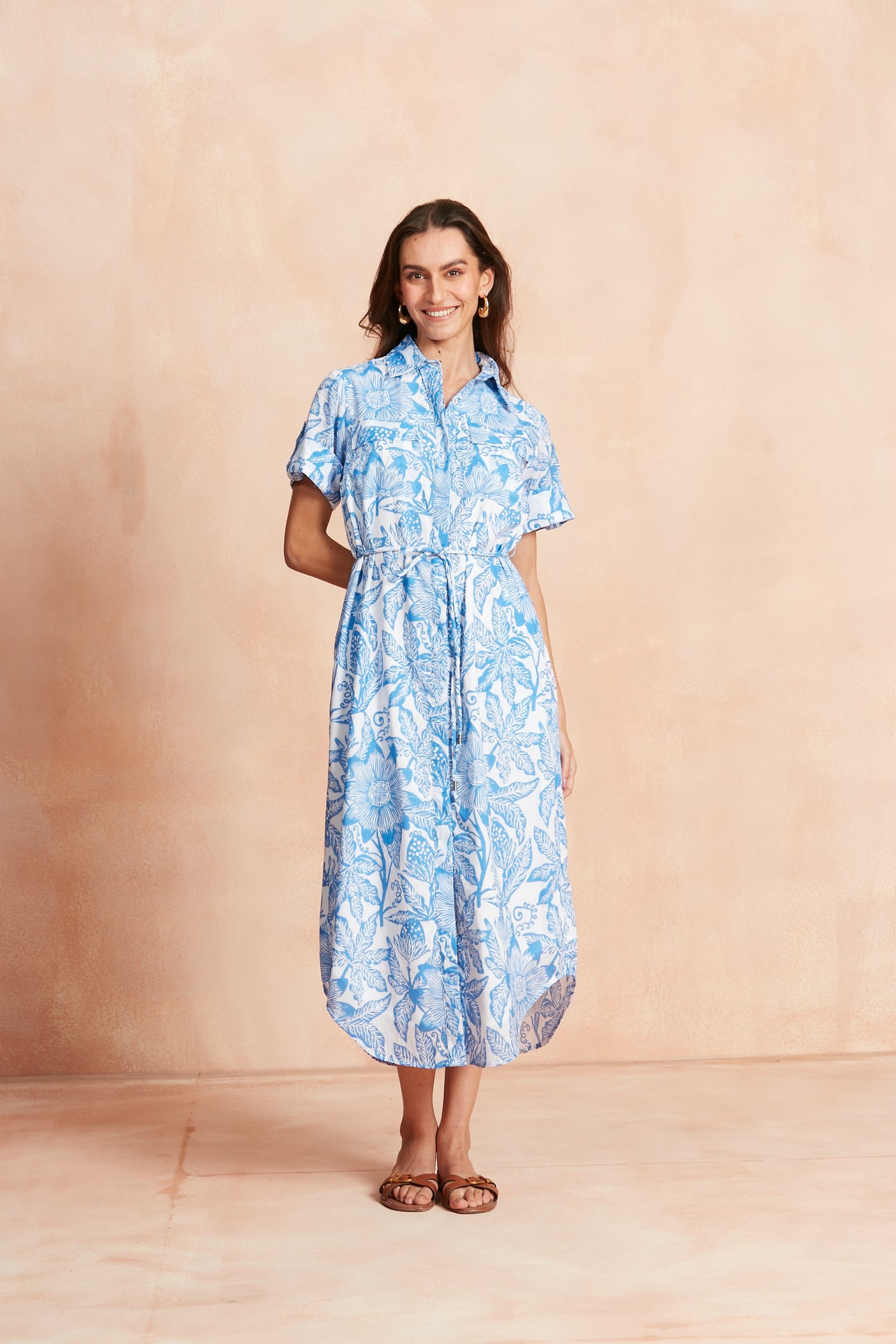 BEA MAXI DRESS PASSIONARIA BLUE