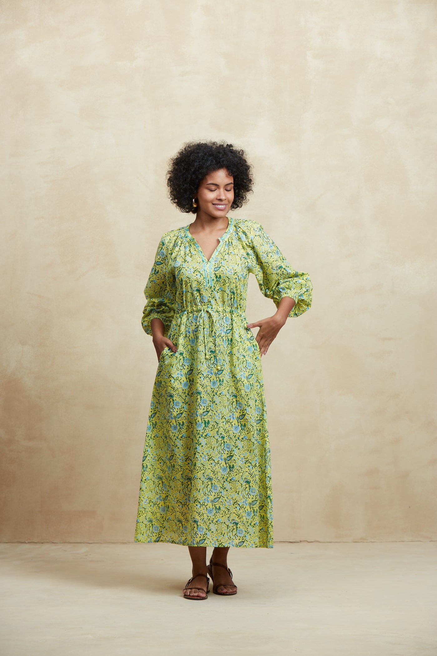 AMALFI MAXI DRESS CEZANNE YELLOW