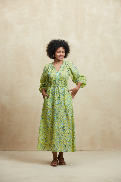 AMALFI MAXI DRESS CEZANNE YELLOW