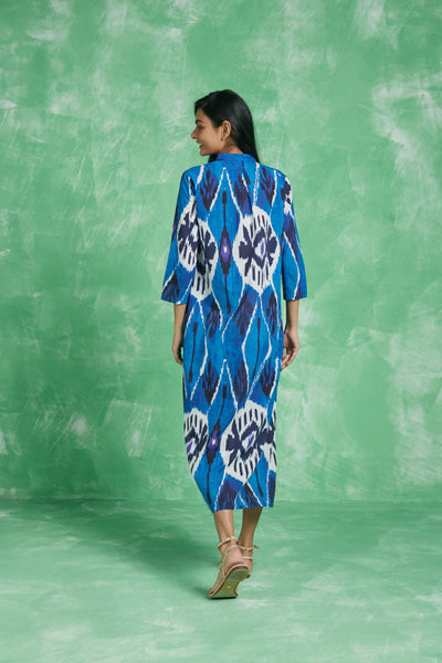 ASHA LONG KURTA BAZAAR BLUE