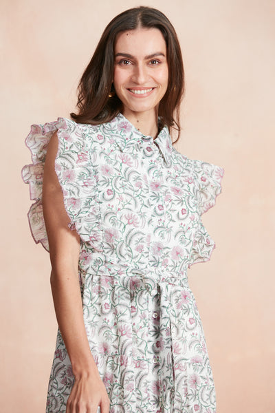 ERNESTINE MAXI DRESS BLUMENAU PINK