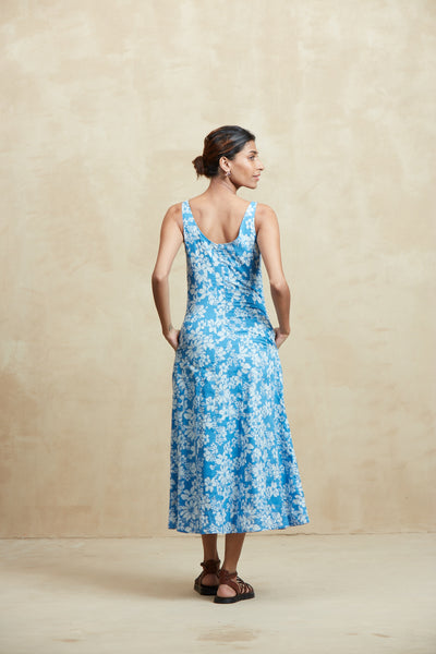 CAMILLIE MIDI DRESS CATANIA LIGHT BLUE