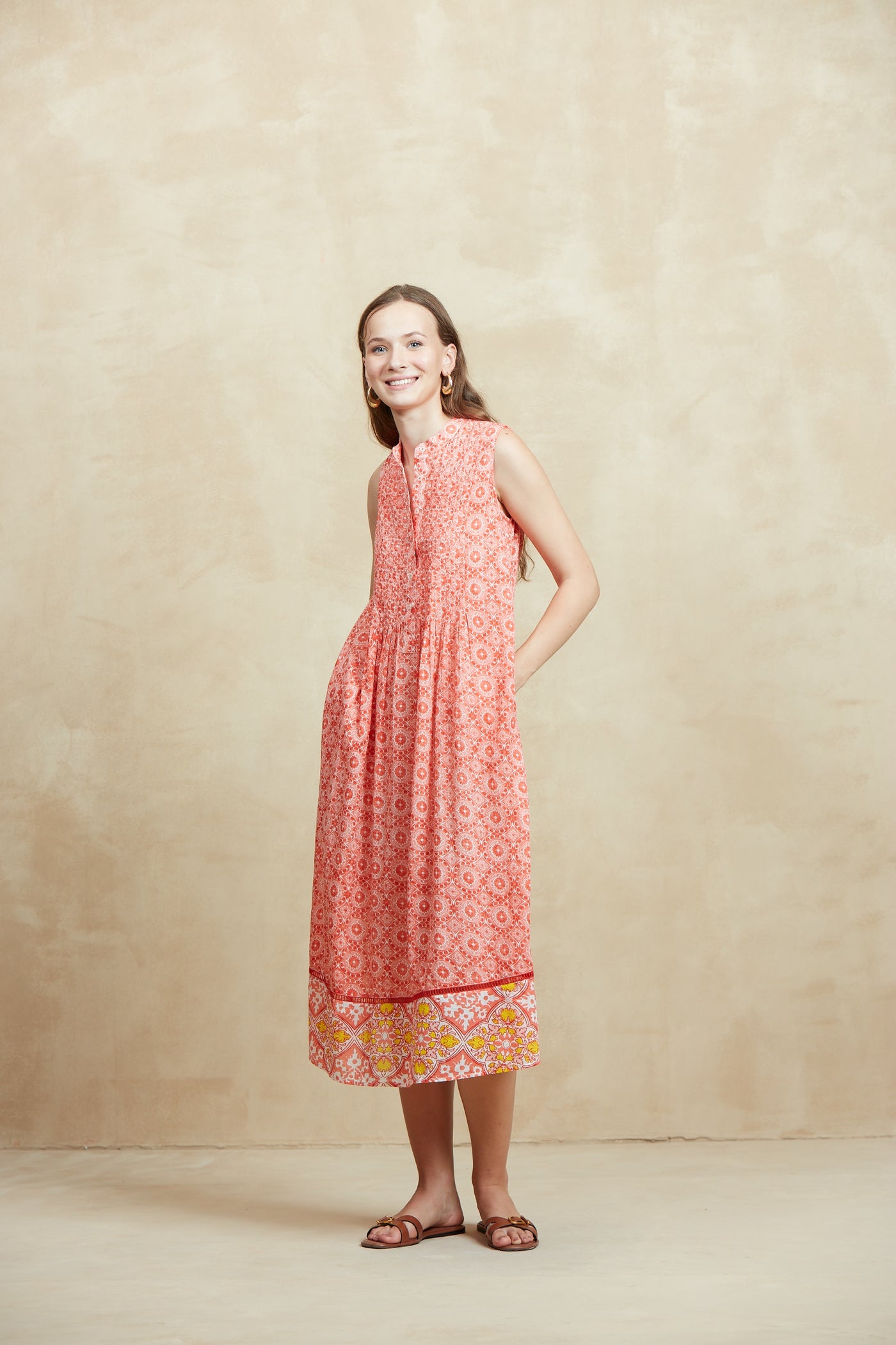 CATALINA MIDI DRESS FRANCA RED