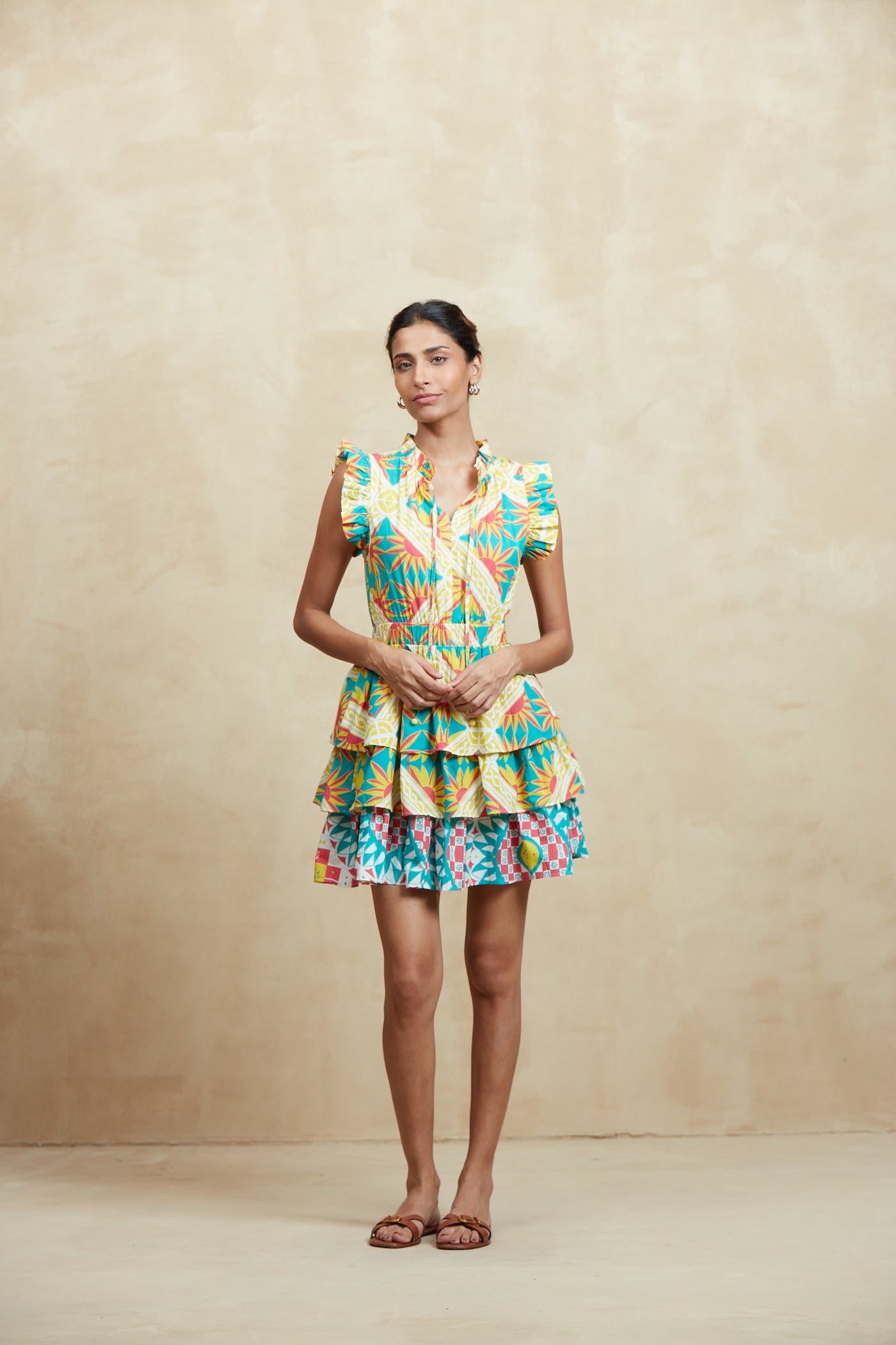 BIMBA SHORT DRESS SICILY YELLOW