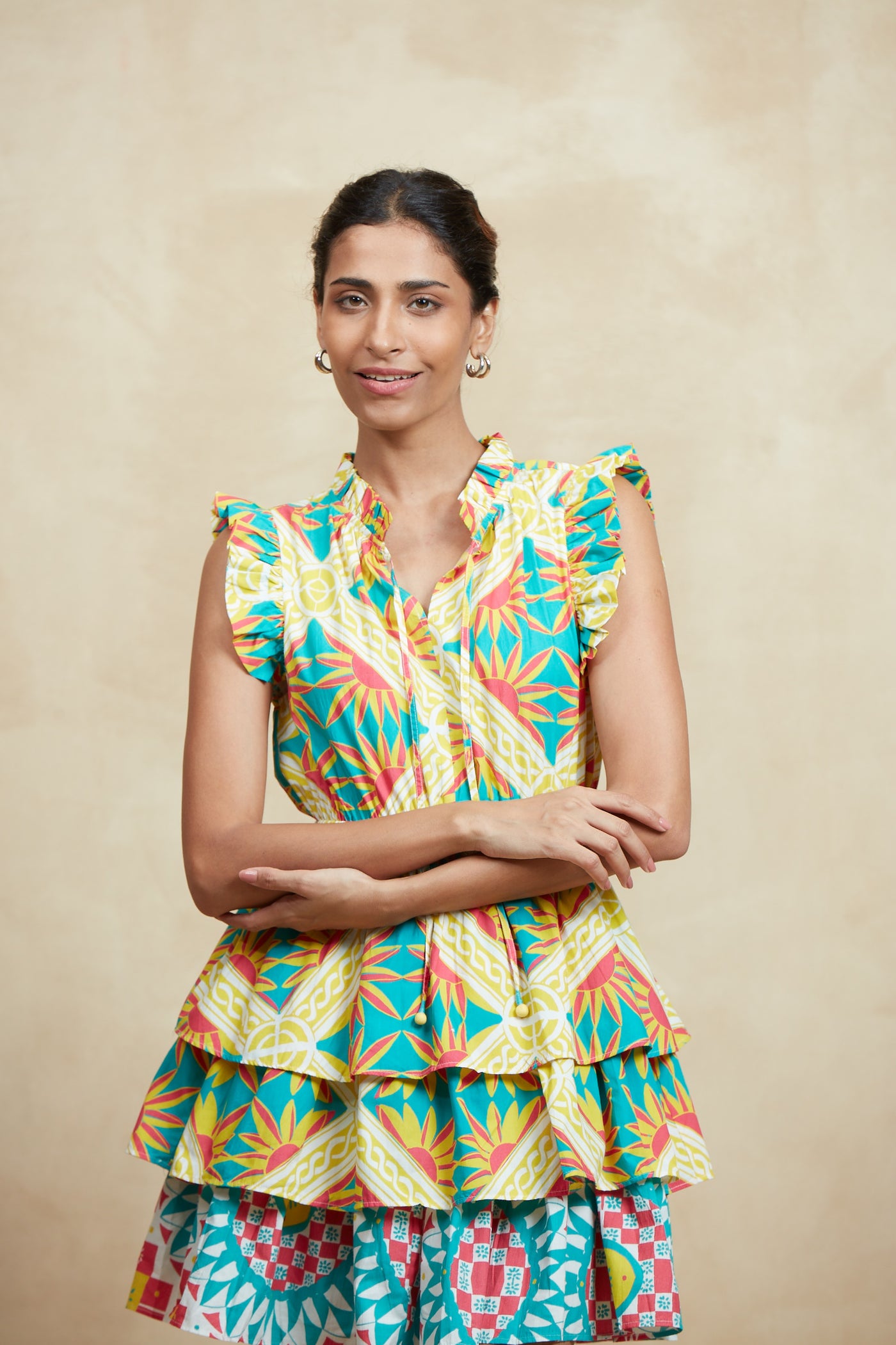 BIMBA SHORT DRESS SICILY YELLOW