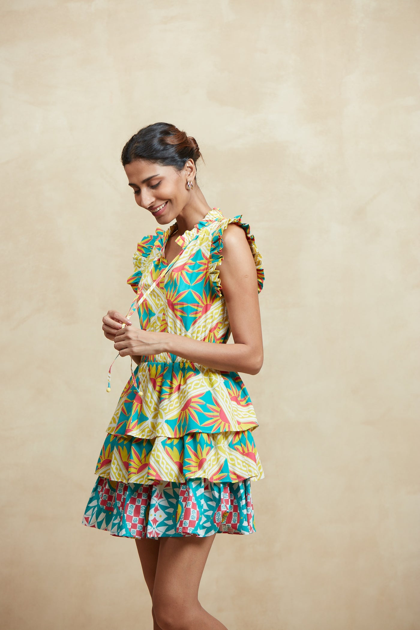 BIMBA SHORT DRESS SICILY YELLOW