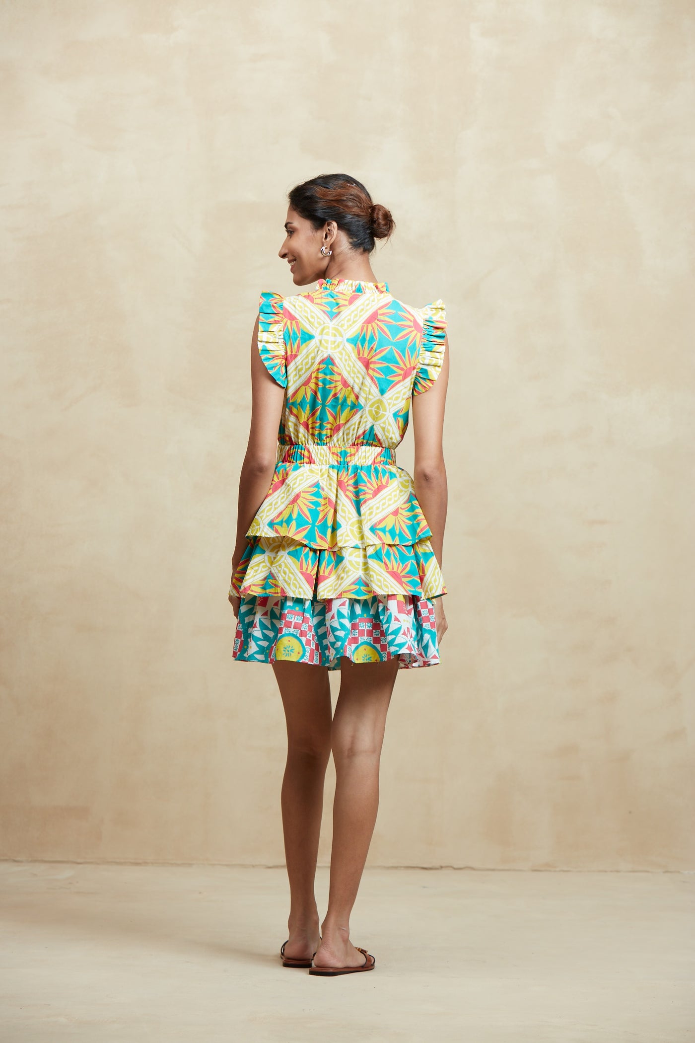 BIMBA SHORT DRESS SICILY YELLOW