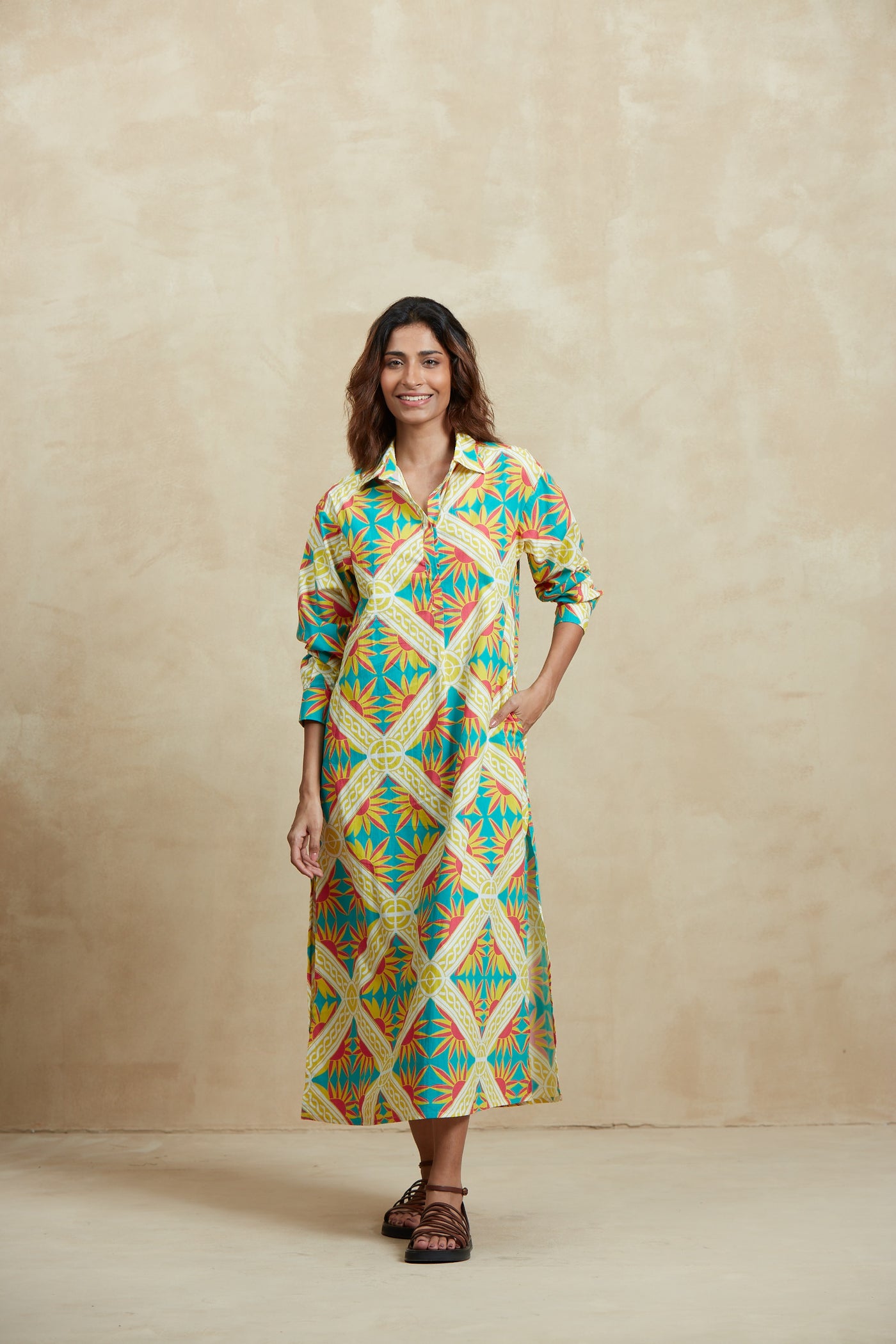 BRUSSELS LONG KURTA SICILY YELLOW
