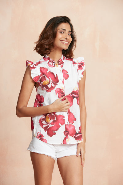 CC FRIDA CRISPY COTTON SHIRT NACAR PINK