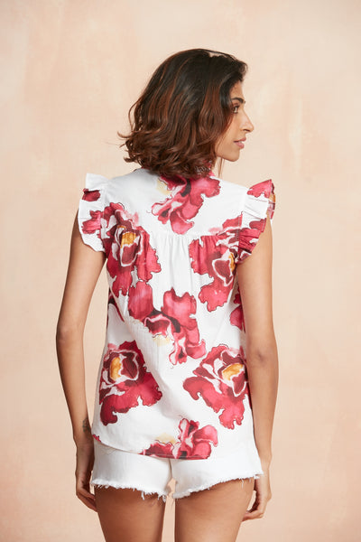 CC FRIDA CRISPY COTTON SHIRT NACAR PINK