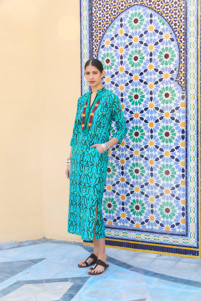 CLORINDA LONG KURTA SORAYA GREEN