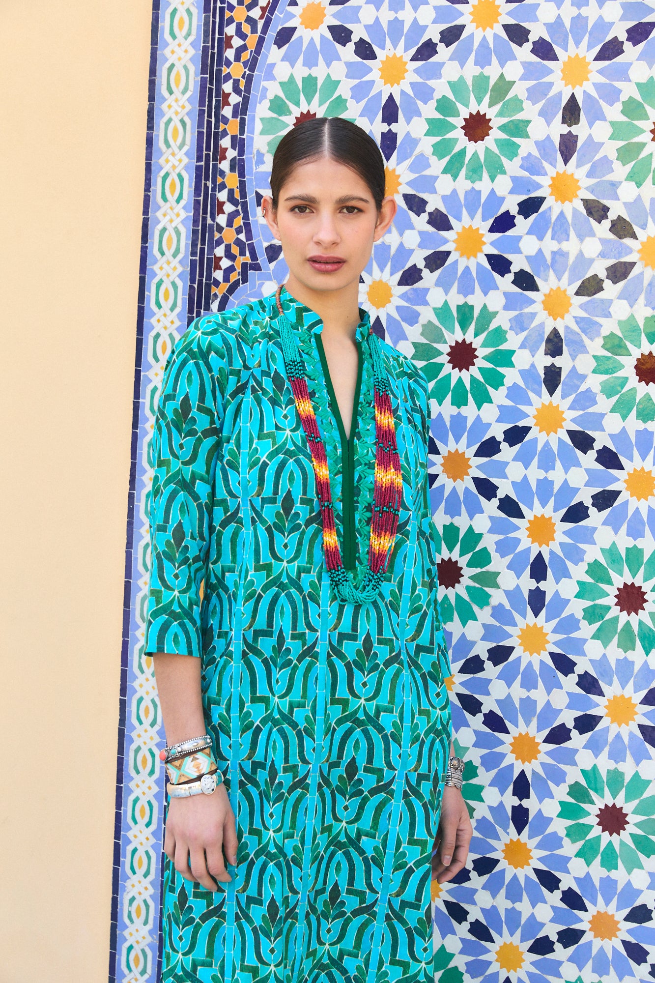 CLORINDA LONG KURTA SORAYA GREEN