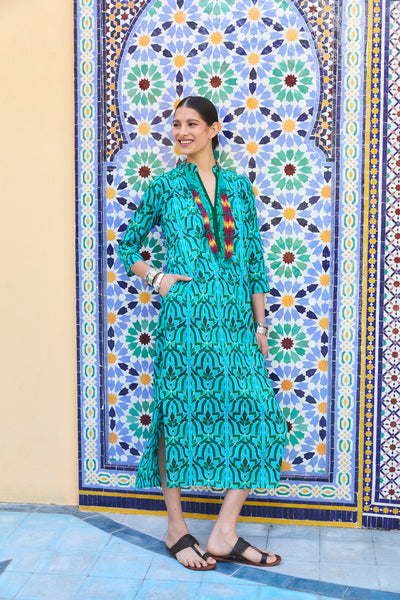 CLORINDA LONG KURTA SORAYA GREEN